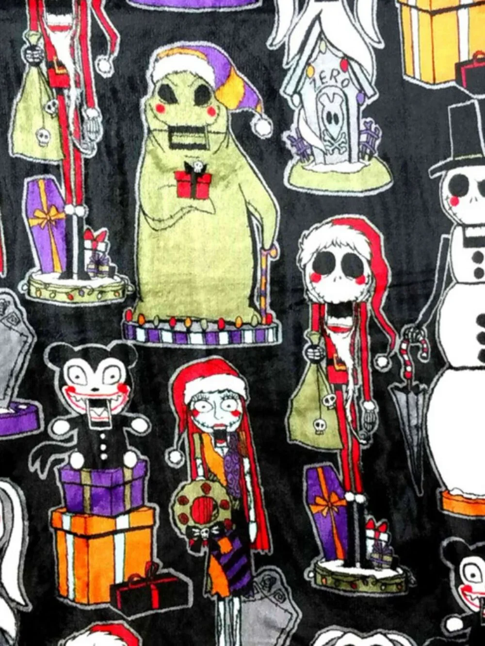 The Big One Nightmare Before Christmas Holiday Oversized Plush Throw 60
